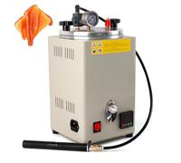 BEESOM Máquina Fundición Digital Cera,Inyector Vacío Barril Cuadrado 500 W,con Pantalla LCD Y Manómetro,0-110 ℃ Máquina Inyección Cera para Fundición De Moldes