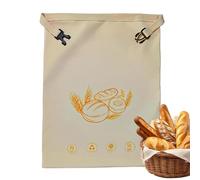 Beeswax Bread Bag - Pure Organic Cotton, Natural Food Wrap, Eco Friendly Seal, Breathable Fabric Sack | for Homemade Loaf Storage Freshness Preservation Kitchen Organization Pantry Management