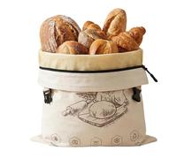 Beeswax Bread Bag, Reusable Storage Zipper, Large Homemade Organizer, Kitchen Produce Accessory, Eco-Friendly Fresh Keeper, Suitable for Baking Cheese Sandwich Home Bakery Freezer