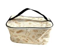 Beeswax Bread Bag | Wide Opening Zipper Food Storage with Handle | Fresh Fo
