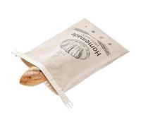 Beeswax Bread Bags For Sourdough - 43cm Large Pouch | Cotton & TPU Reusable Dough Preservation Keeper, Organic Linen Bakery Storage Bag For Home Freezer Kitchen Picnic Restaurant Apartment