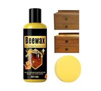 Beeswax For Wood, 130g Furniture Restoration Paste, Natural Beeswax Oil For Cabinets Doors Hardwood Kitchen Table Refinishing Protection Polishing Maintenance Wood Care Use