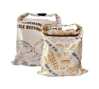 Beeswax Sourdough Bread Bags | Moisture-Resistant 2-Piece Pouch | Homemade