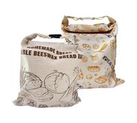 Beeswax Sourdough Bread Bags, Moisture Resistant Pouch, 2 Piece Reusable