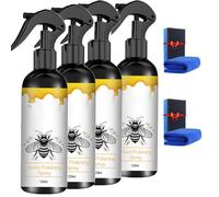 Beeswax Spray, Beeswax Spray Polish for Wood, Natural Restorer-for Living Room, Kitchen and Wooden Furniture Floors (4pcs)