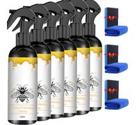Beeswax Spray, Beeswax Spray Polish for Wood, Natural Restorer-for Living Room, Kitchen and Wooden Furniture Floors (6pcs)