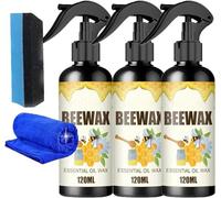 Beeswax Spray | Furniture Polish Beeswax Spray | Natural Micro-Molecularized Beeswax Spray, Beeswax Spray Cleaner,Beeswax Polish Spray Used to care for living rooms,wood furniture floors (3pcs)