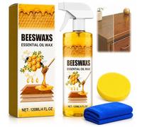 Beeswax Spray Polish for Wood, Beeswax Floor Polish Spray, Beeswax-Essential Oil Wax-Sprays for Wood Floors, Furniture and Wooden Cabinet (1Pcs)