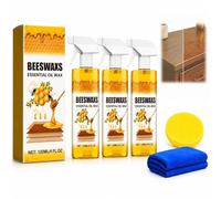 Beeswax Spray Polish for Wood, Beeswax Floor Polish Spray, Beeswax-Essential Oil Wax-Sprays for Wood Floors, Furniture and Wooden Cabinet (3Pcs)