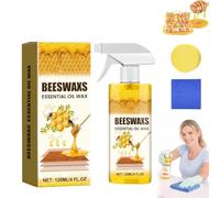 Beeswax Wood Polish Spray, Bees Wax Furniture Polish and Cleaner, Beeswax Spray for Furniture and Floors, Natural Polish and Care Sprayfor Nourishing,Color Protection andCrack Prevention (1 Pcs)