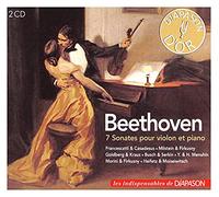 Beethoven : 7 Sonates pour violon et piano. Francescatti, Casadesus, Milstein, Firkusny, Goldberg, Kraus, Busch, Serkin, Menuhin, Morini, Heifetz, Moiseiwitsch.