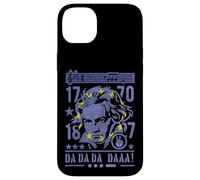 Beethoven - Bandera de Europa con retrato de Ludwig van Beethoven Carcasa para iPhone 14 Plus