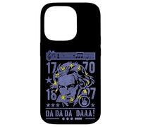 Beethoven - Bandera de Europa con retrato de Ludwig van Beethoven Carcasa para iPhone 14 Pro