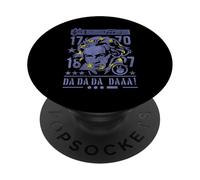 Beethoven - Bandera de Europa con retrato de Ludwig van Beethoven PopSockets PopGrip Adhesivo