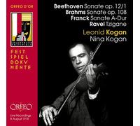 Beethoven, Brahms, Frack, Ravel : Oeuvres pour violon et piano. L., N. Kogan.