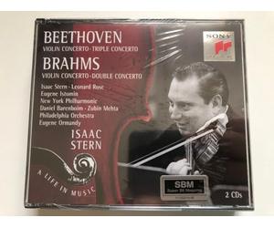 Beethoven : Concerto pour violon - Triple concerto / Brahms Concerto pour violon - Double Concerto / Isaac Stern - Leonard Rose - Eugene Istomin - Daniel Barenboim - Eugene Ormandy - Zubin Mehta