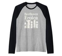 Beethoven Eroica Classical Music Artwork Camiseta Manga Raglan