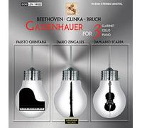 Beethoven, Glinka, Bruch : uvres pour clarinette, violoncelle et piano. Zingales, Scarpa, Quintabà.