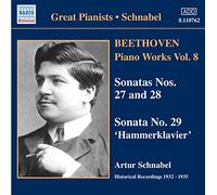 Ludwig van Beethoven Piano Works Vol. 8 (Schnabel) (CD) Album (Importación USA)