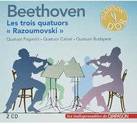 Beethoven : Les trois quatuors Razumovsky. Quatuors Paganini, Calvet et Budapest.