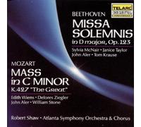 Beethoven: Missa Solemnis & Mozart: Great Mass In C Minor (2 CD) by Shaw/ASO (1990-10-25)