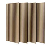 Beethoven - Paneles de insonorización (4 unidades, madera, 150 x 60 cm, superficie total 3,6 m²), color beige