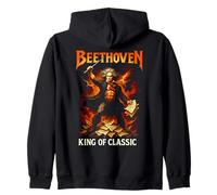 Beethoven Power Metal Classic Music Compositor Álbum Sudadera con Capucha
