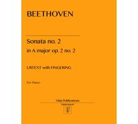 Beethoven Sonata no. 2 in A major: op. 2 no. 2, Urtext with Fingerings