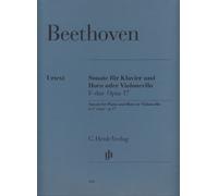 BEETHOVEN - Sonata Op. 17 en Fa Mayor para Trompa (Violoncello) y Piano (Urtext)