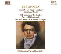 Beethoven Symphony No 3 Eroica Symphony No 8 , Csr Symphony Orchestra Zagreb Philharmonic Michael Halasz Richard Edlinger