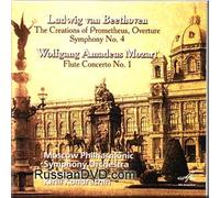 Beethoven - The Creations of Prometheus, Ouverture, Symphony No. 4 / Mozart - Flute Concerto No. 1 - Kirill Kondrashin