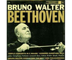 Beethoven "Triple" Concerto in C Major for Violin, Cello, Piano and Orchestra, Op. 56 with Corigliano, Violin; Rose, Cello; Hendl, Piano & Leonore Overture No. 3, Op. 72a, Bruno Walter conducting the New York Philharmonic