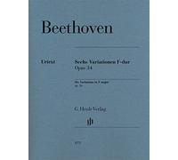 BEETHOVEN - Variaciones (6) en Fa Mayor sobre un Tema Suizo Op.34 para Piano (Urtext)