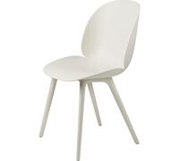 Beetle Silla de Comedor de Exterior Plástico Alabastro Blanco