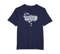 Beetlejuice Logo Camiseta, Hombre Tallas Grandes, Azul Marino, 2X Alto