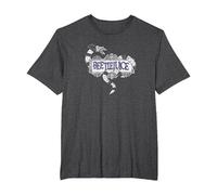 Beetlejuice Logo Camiseta, Hombre Tallas Grandes, Jaspeado Oscuro, 2X Alto
