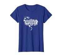 Beetlejuice Logo Camiseta, Mujer, Azul Real, XS