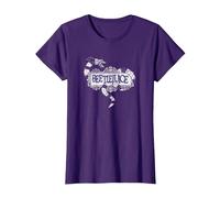 Beetlejuice Logo Camiseta, Mujer, Morado, M