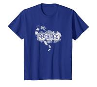 Beetlejuice Logo Camiseta, Niños, Azul Real, 4 años