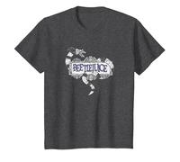 Beetlejuice Logo Camiseta, Niños, Jaspeado Oscuro, 10 años