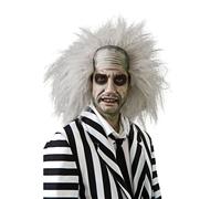 Beetlejuice Peluca Adulto Halloween Peluca Hombre Mujer Calvo Tapa con Licencia