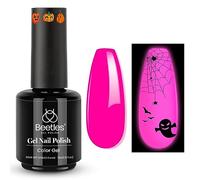 Beetles - Esmalte de uñas de gel para Halloween, 15 ml, luz op in het donker, roze, herfst, invierno, gel, soak-off-led-nagellamp, arte de uñas, manicure, salon, doe-het-zelf