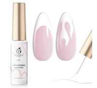 Beetles Gel Polish Swirl Nail Art Liner - Clásico Blanco 7ml para Línea Francesa Fina - Pincel en Bolígrafo de Gel para Manicura - Soak Off DIY en Casa