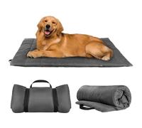 Beewiner Cama para perros, 110 x 68 cm, manta térmica, cojín para perros grandes, manta térmica, manta para perros, manta para mascotas, impermeable para viajes, camping (gris, M)