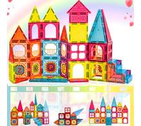 Beeyouk Bloques Magneticos Construccion Niños Juguetes Niños 3 4 años Educativo Juegos Imanes Montessori Piezas Magneticas Niños Regalo para Niño Niña 5 6 7 8 9 10 Años
