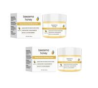 Beezema Soothing Honey Oat Cream for Dry Sensitive Skin, Fragrance Free Moisturizing Cream with Colloidal Oatmeal, Olive Oil, Glycerin & Allantoin, Fast Absorbing Daily Skin Care, 1.69 Oz(2pcs)