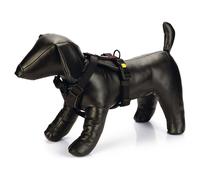 Beeztees Arnés Para Perros Y Parinca Premium De Nylon Negro, Ajustable, Seguro