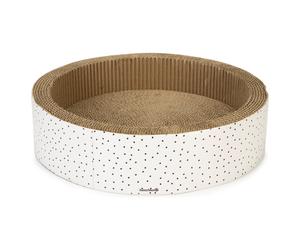 Beeztees Caja Rascador Leezi 42x42x10 Cm Para Gatos, Área De Juego Y Descanso