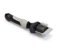 Beeztees Cepillo flexible - doble cara - Cuidado para perros - Negro/