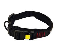 Beeztees Collar para Perro Parinca Premium Nylon Negro ,Neopreno,Seguro,Cómodo